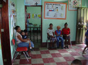 Patients in the waiting room of Suyatel Clinic